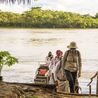 Cruise passengers going on an excursion