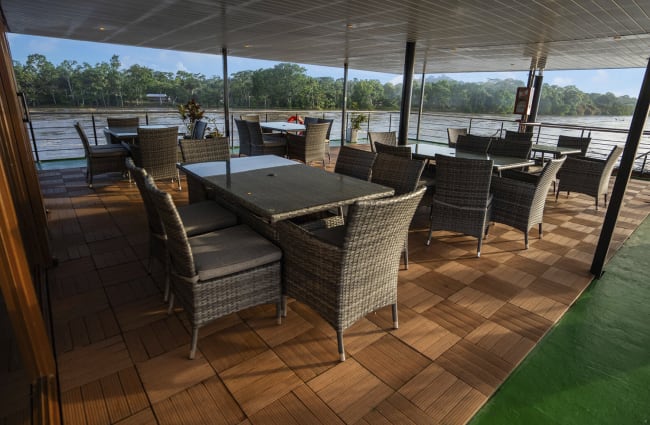 Alfresco Lounge on the Anakonda Cruise, Ecuador