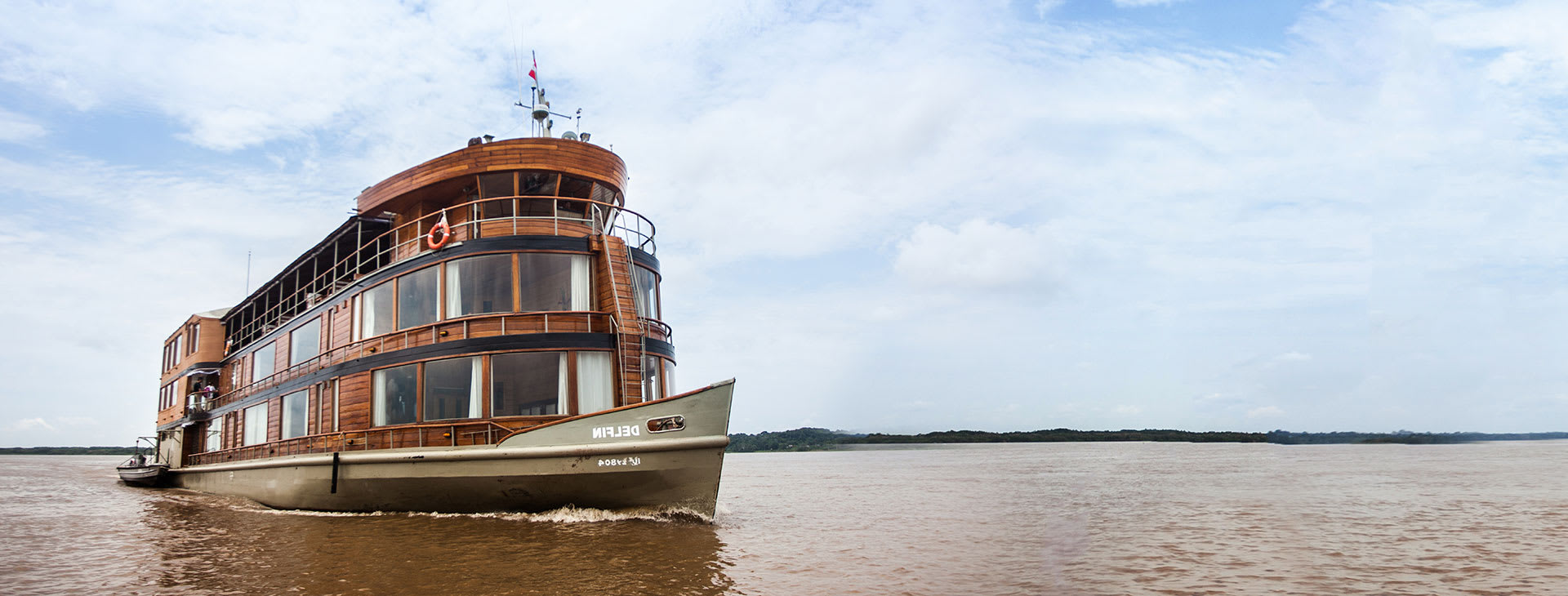 Delfin II on the Amazon river