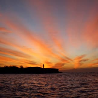 Sunset around Galapagos