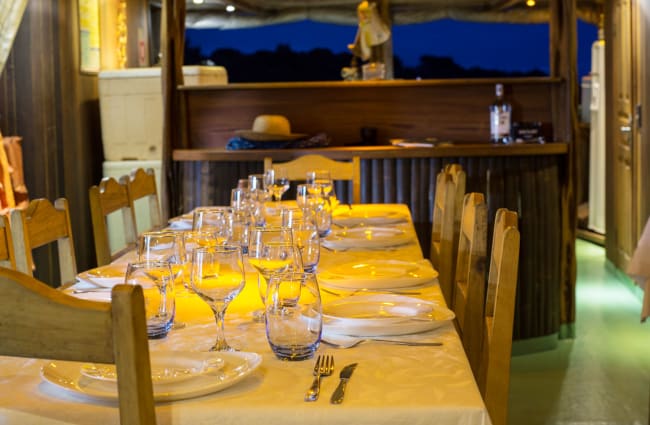 Table ready for dinner