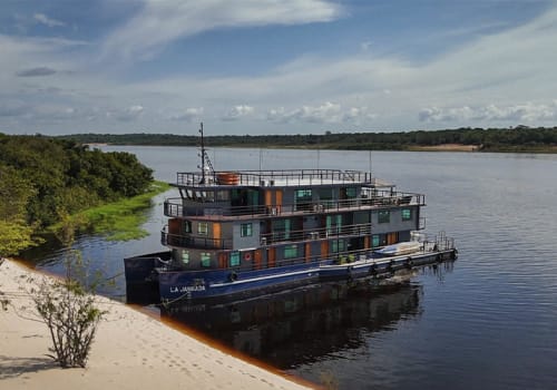 a ship anchored in the amazon