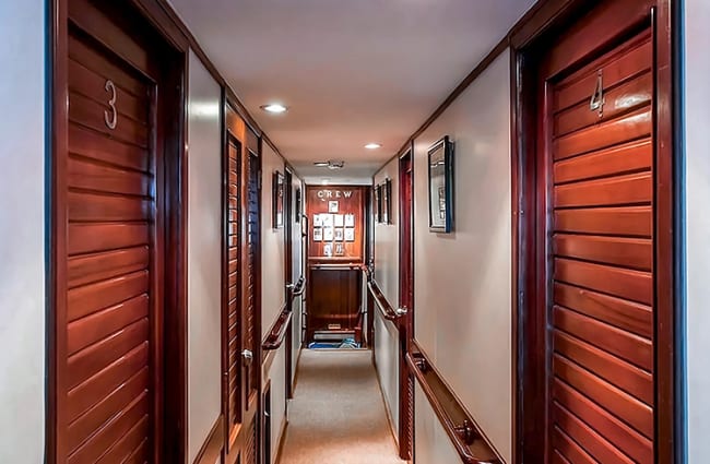 Cabins Corridor on Letty Yacht