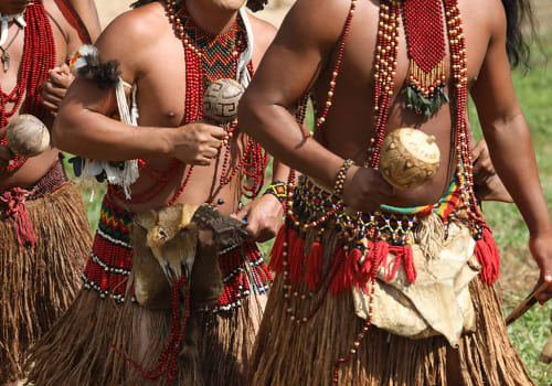 Brazilian,Indians,Of,The,Pataxã³,Ethnic,Group,During,Their,Daily