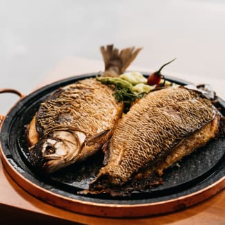 Freshly cooked river fish Brazil Untamed